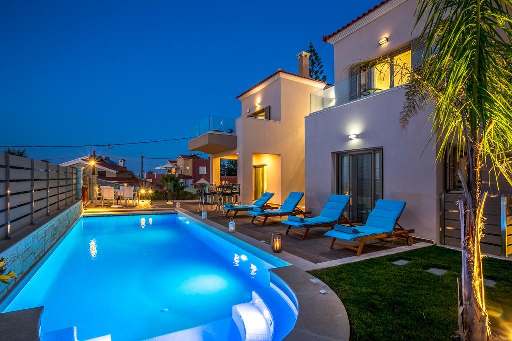 Superior Villa Marina Mare Sauna Hammam Nea Kydonia Екстериор снимка