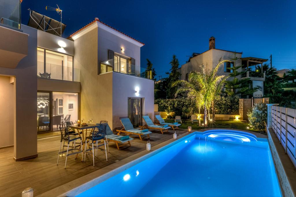 Superior Villa Marina Mare Sauna Hammam Nea Kydonia Екстериор снимка