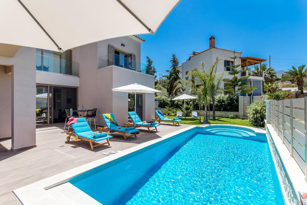 Superior Villa Marina Mare Sauna Hammam Nea Kydonia Екстериор снимка